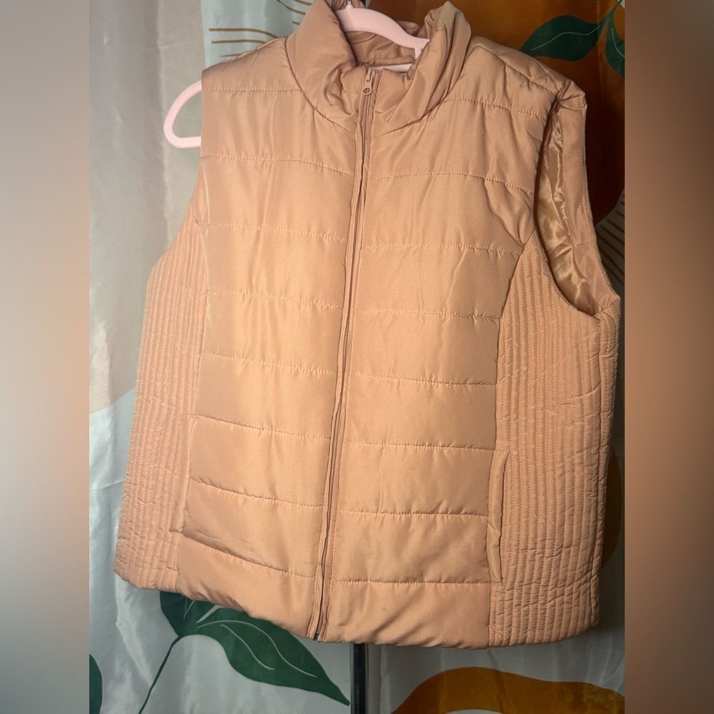 New York & Company Coral Quilted Vest